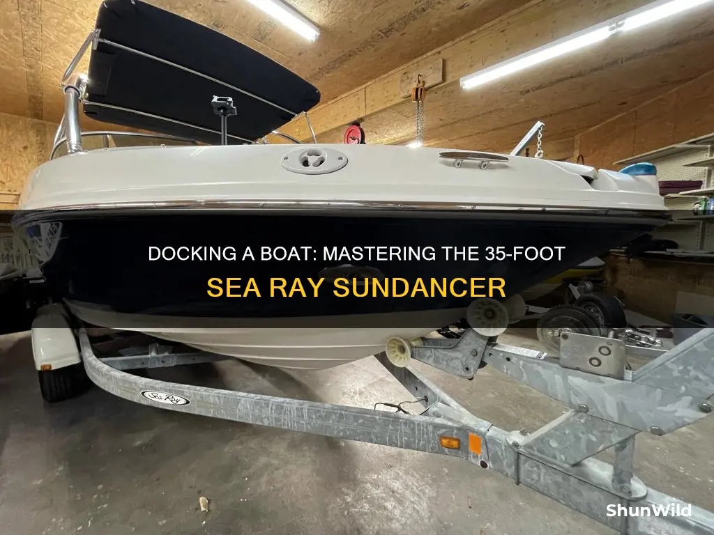 how to dock a boat 35 sea ray sundancer