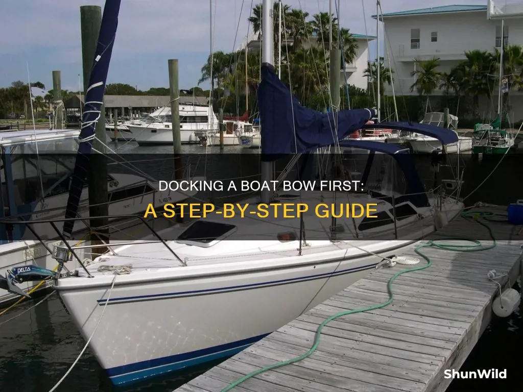 how to dock a boat bow first