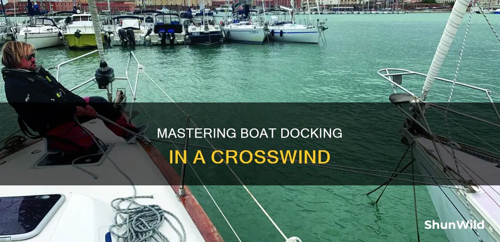 how to dock a boat in a crosswind