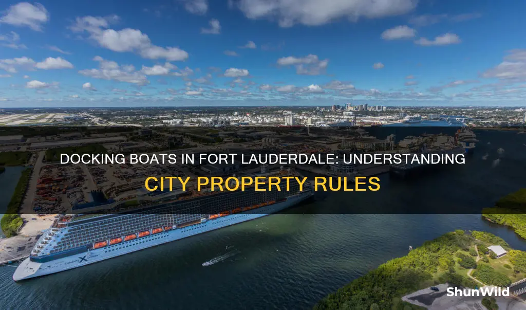 how to dock a boat on city property fort lauderdale