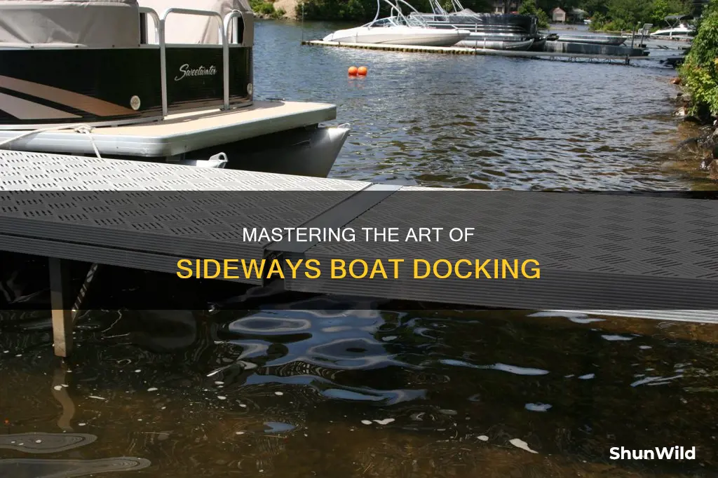 how to dock a boat sideways