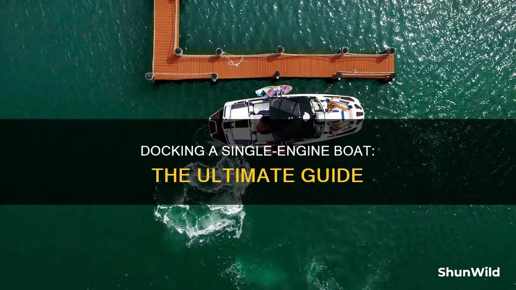 how to dock a boat single engine