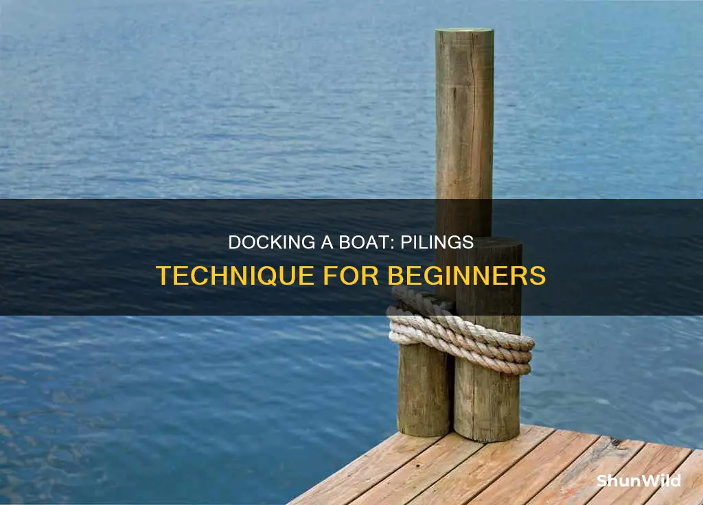 how to dock a boat with pilings