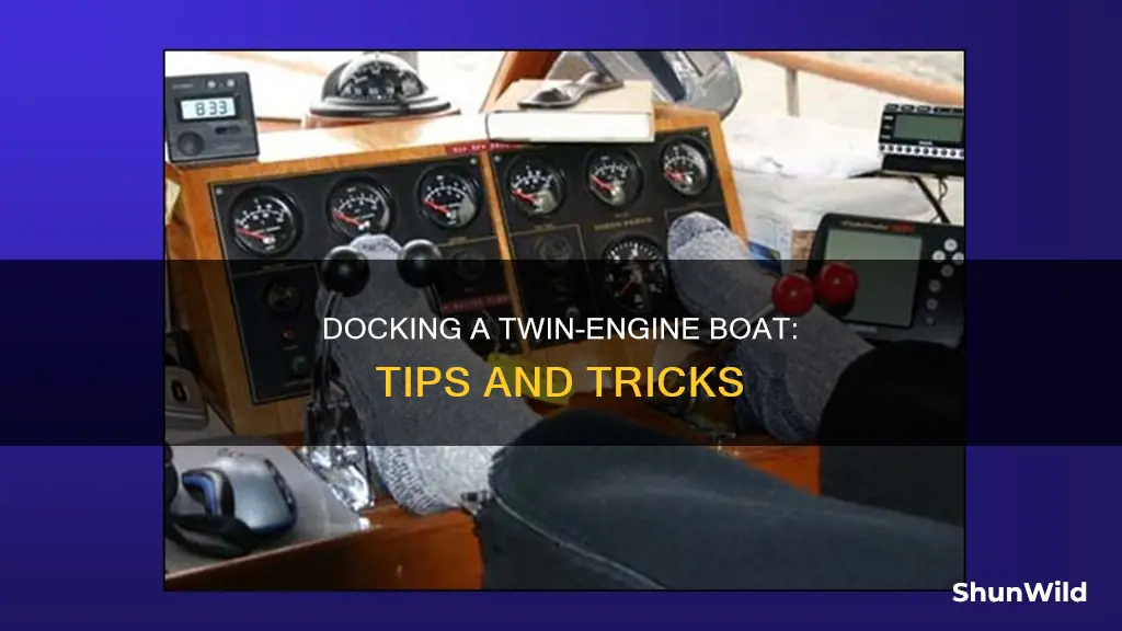 how to dock a boat with twin engines