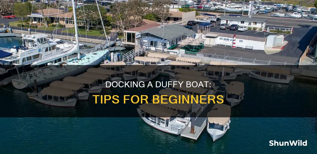 how to dock a duffy boat