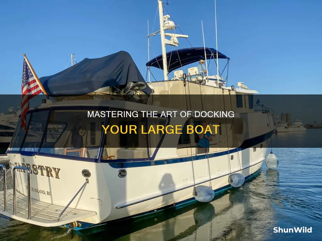 how to dock a large boat