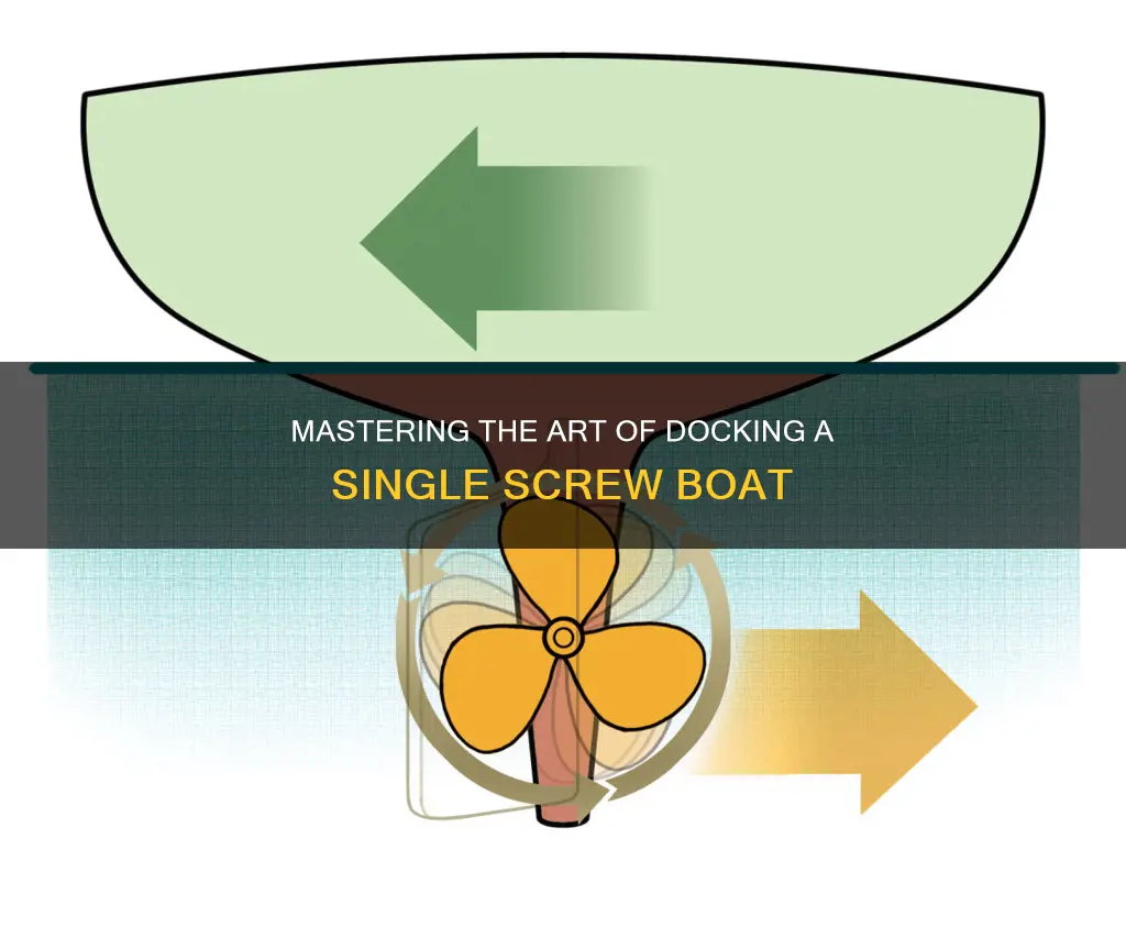 how to dock a single screw boat