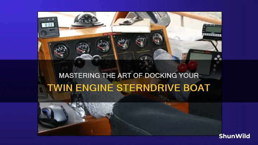 how to dock a twin engine sterndrive boat