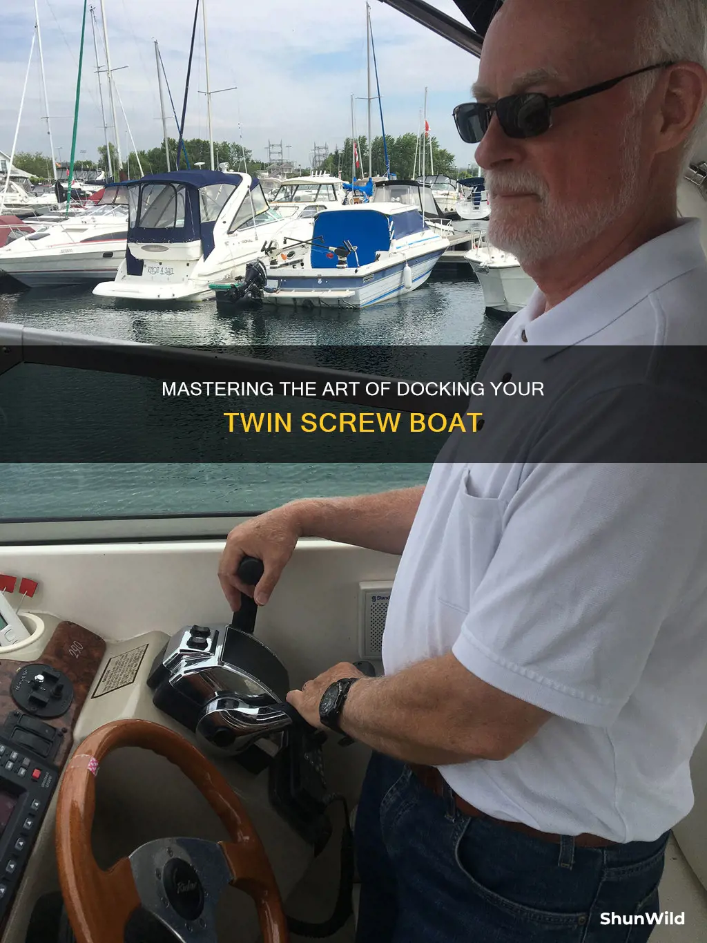 how to dock a twin screw boat