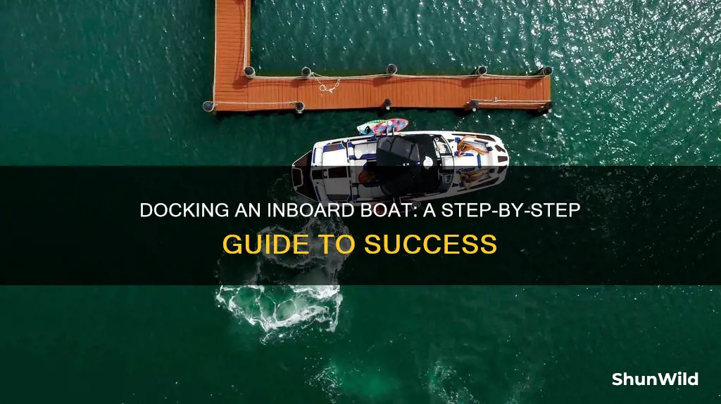 how to dock an inboard boat