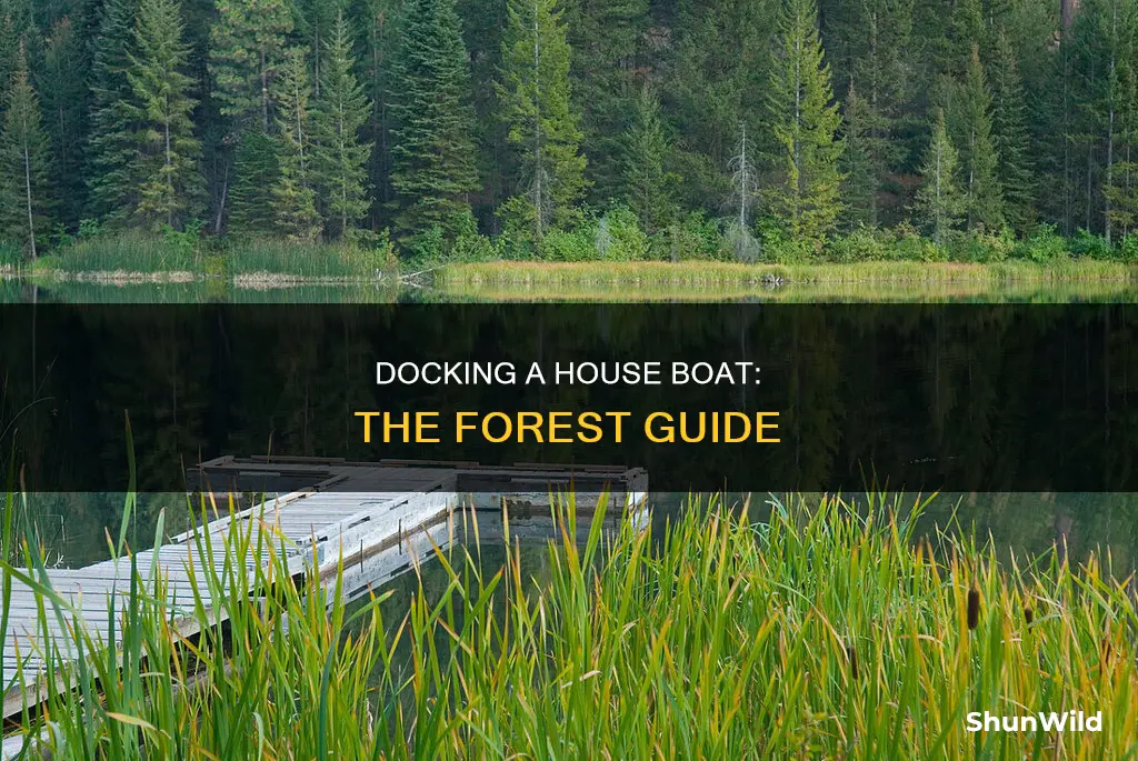 how to dock house boat the forest