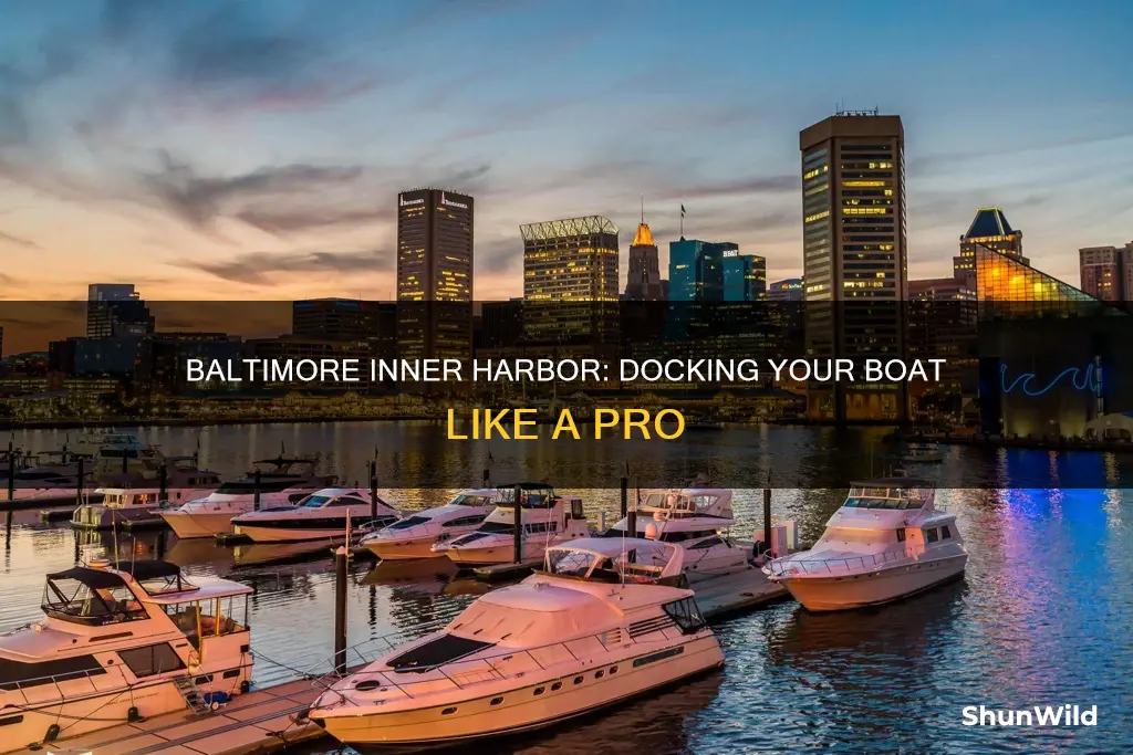 how to dock your boat at baltimore inner harbor