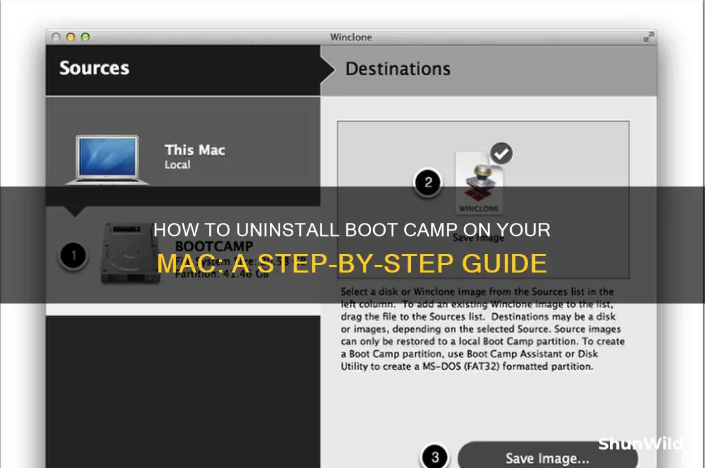 how to down boot camp in mac