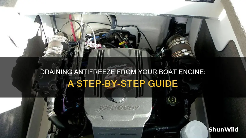 how to drain antifreeze from boat engine