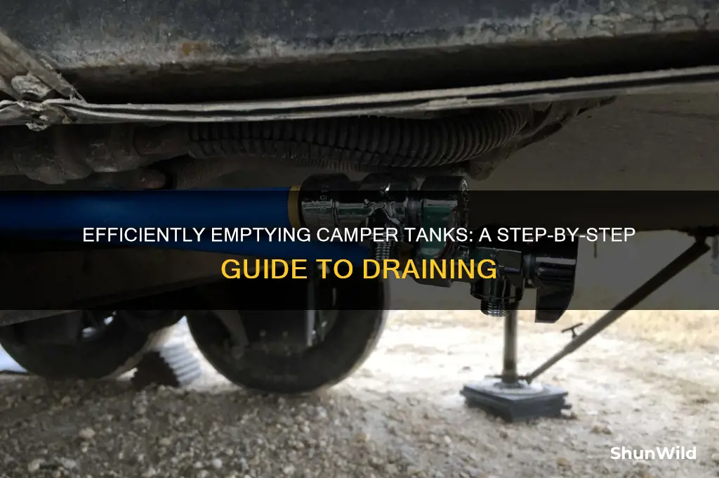 how to drain camper tanks