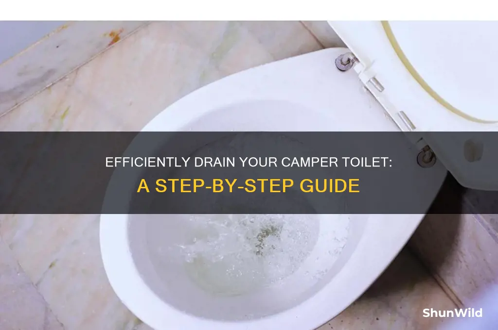 how to drain camper toilet