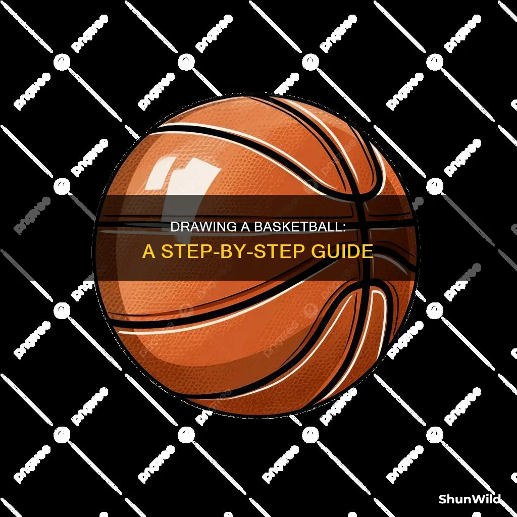 how to drawa basketball