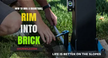 Drilling a Basketball Rim: Brick Installation Guide