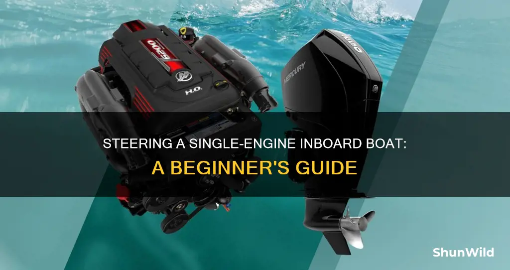 how to drive a single engine inboard boat