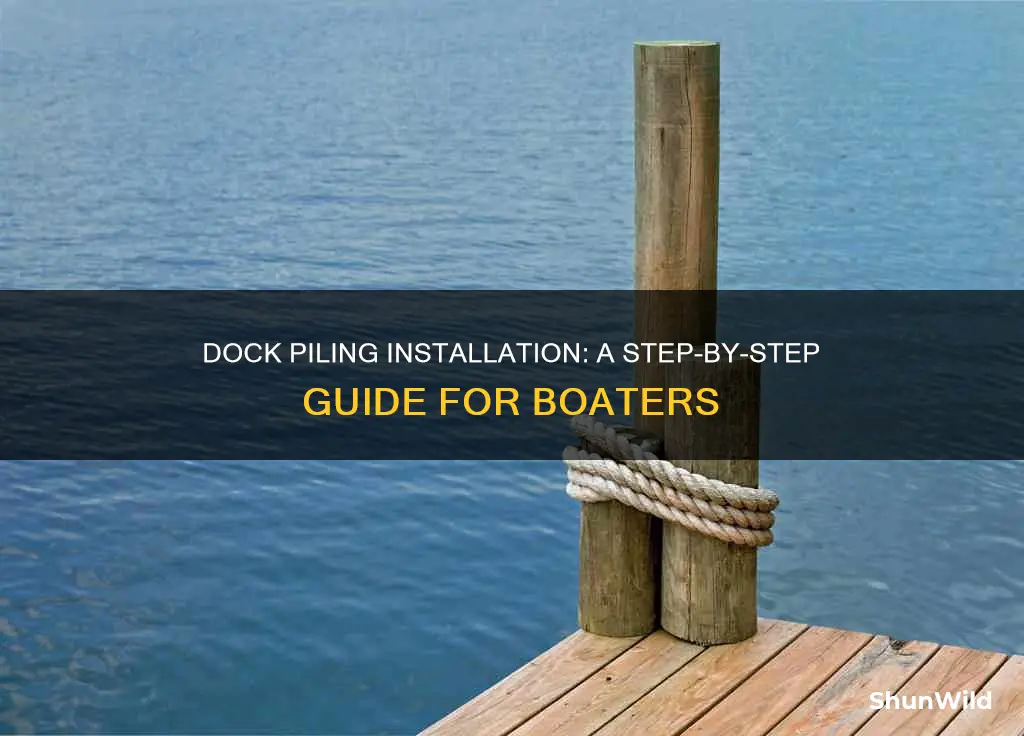 how to drive boat dock pilings