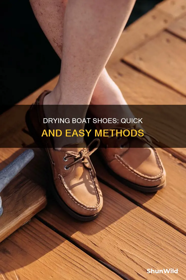 how to dry boat shoes