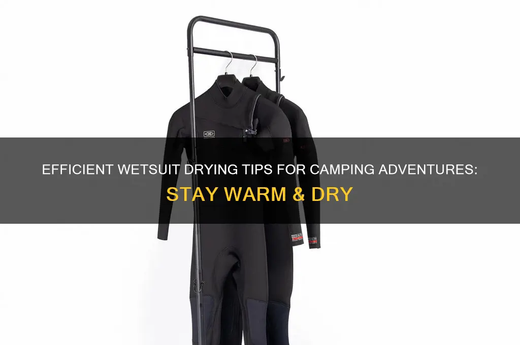 how to dry wetsuit camping