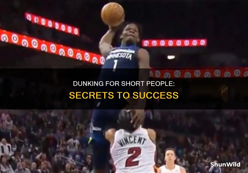 how to dunk a basketball for short people