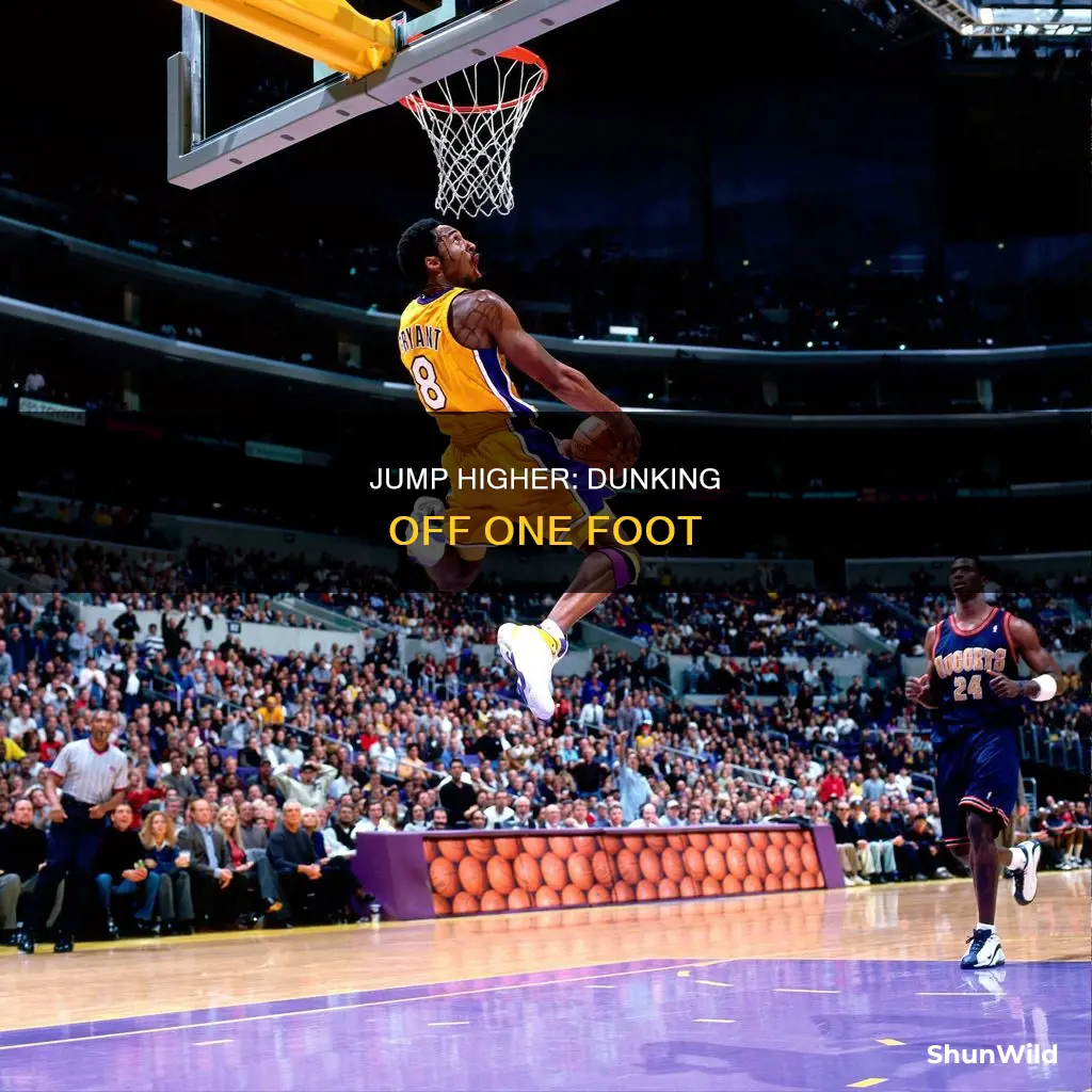 how to dunk a basketball off one foot