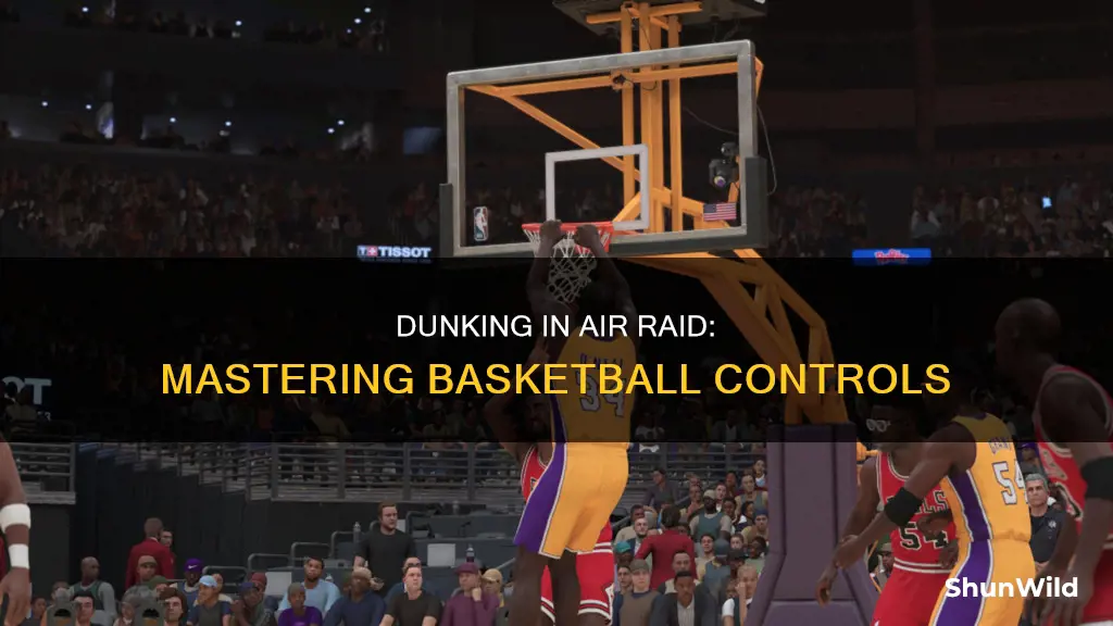 how to dunk in air raid basketball controls