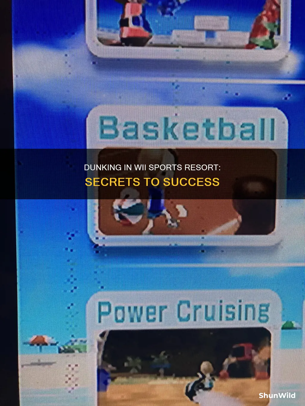 how to dunk in basketball wii sports resort