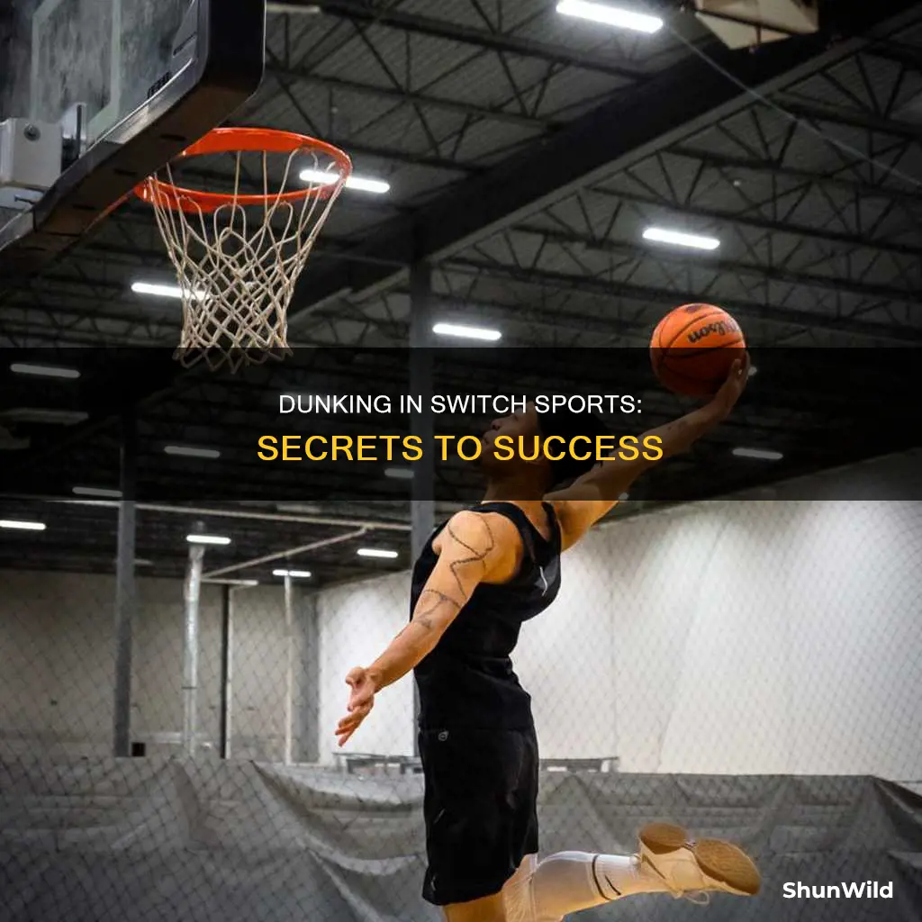 how to dunk in switch sports basketball