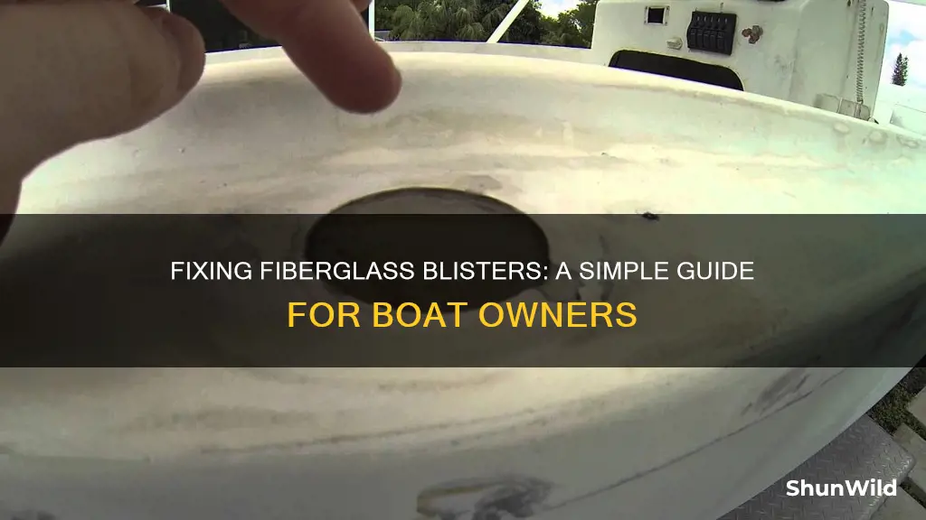 how to easily patch fiberglass blisters on a boat