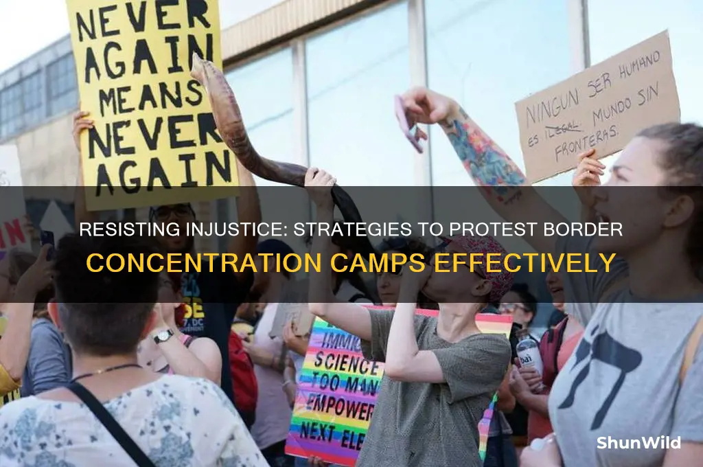 how to effectively protest border concentration camps