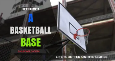 Emptying Your Basketball Base: A Step-by-Step Guide