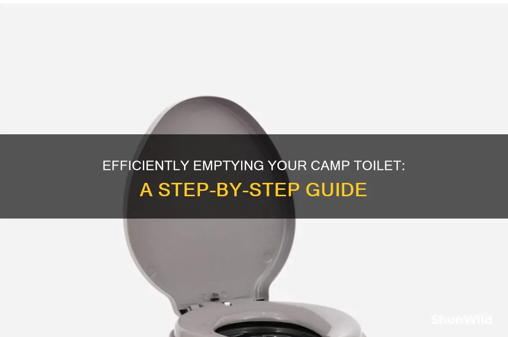 how to empty camp toilet