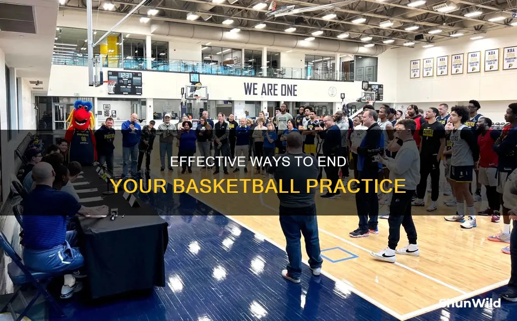 how to end basketball practice