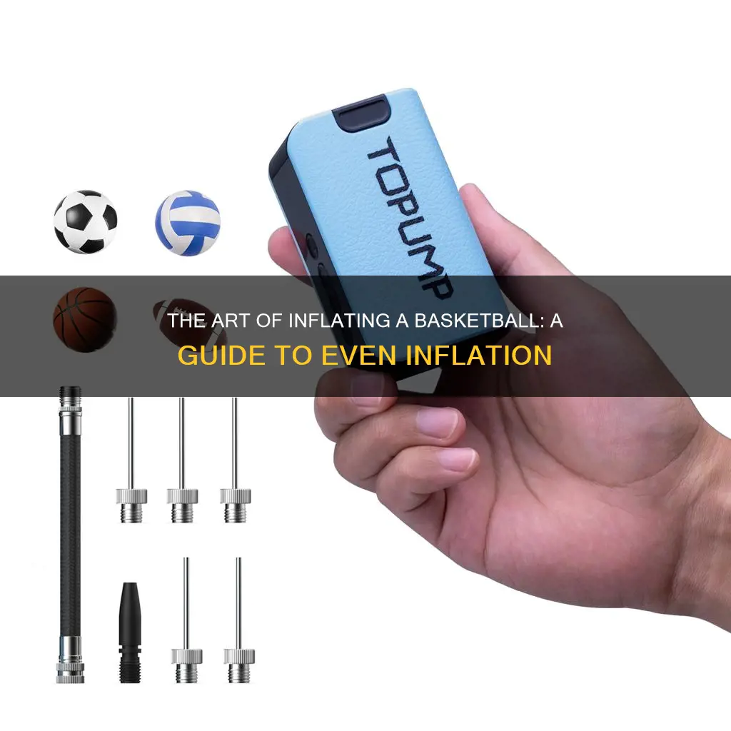 how to evenly pump up a basketball