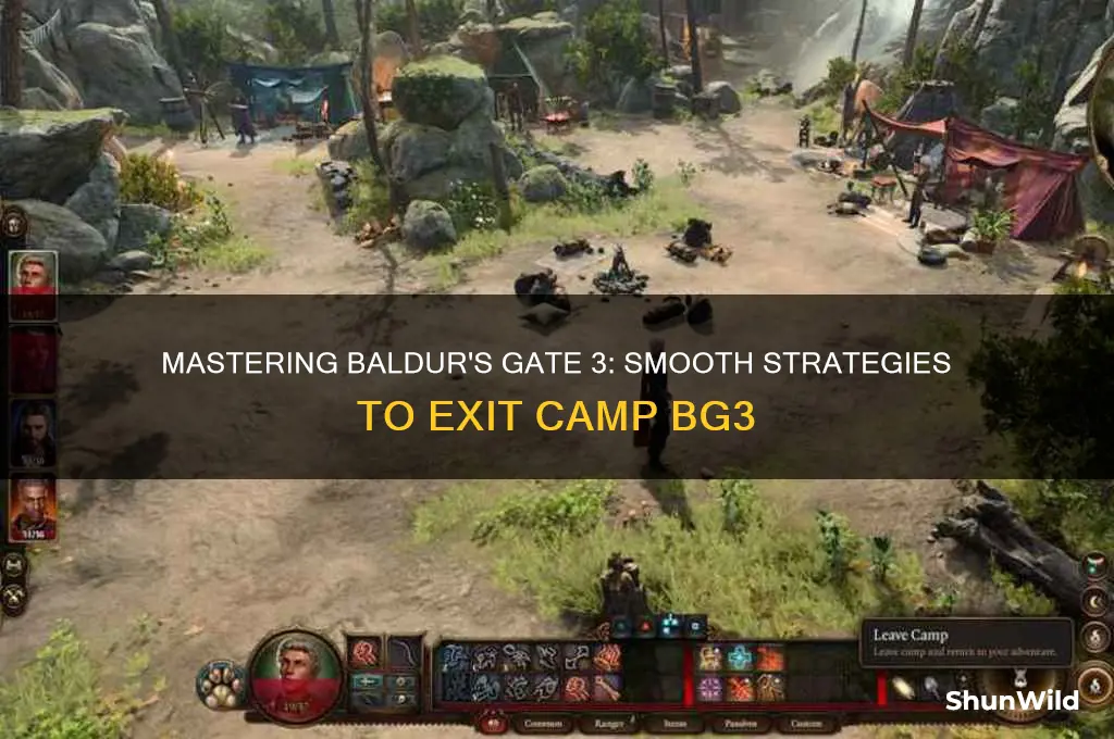 how to exit camp bg3
