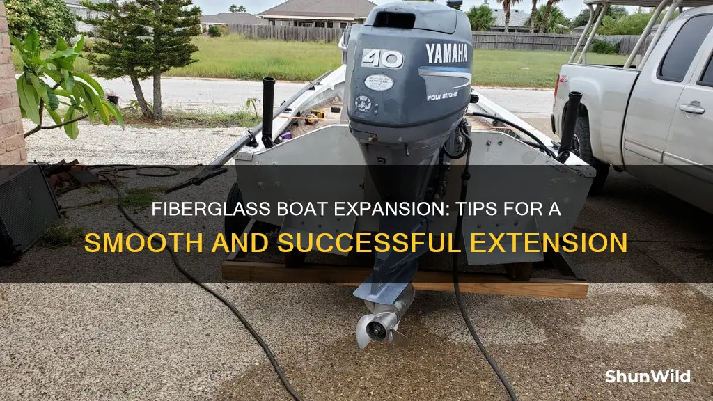 how to extend a fiberglass boat