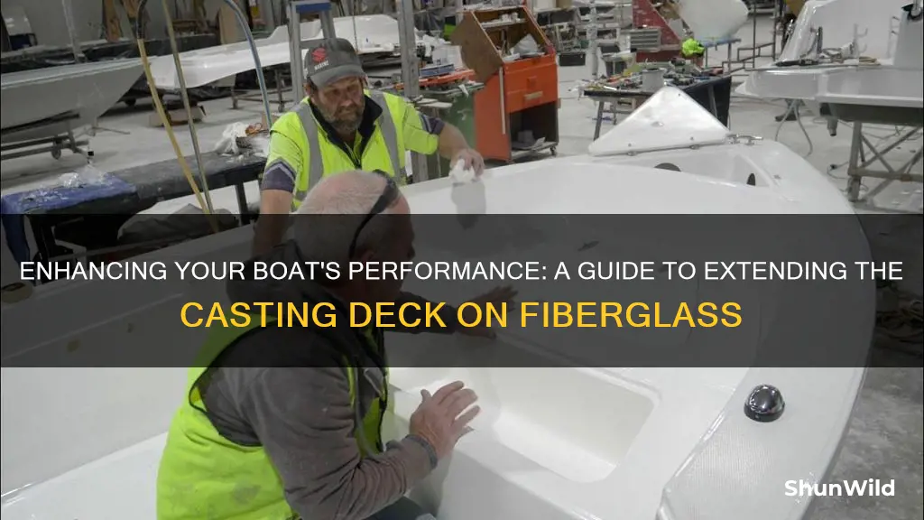 how to extend casting deck on a fiberglass boat