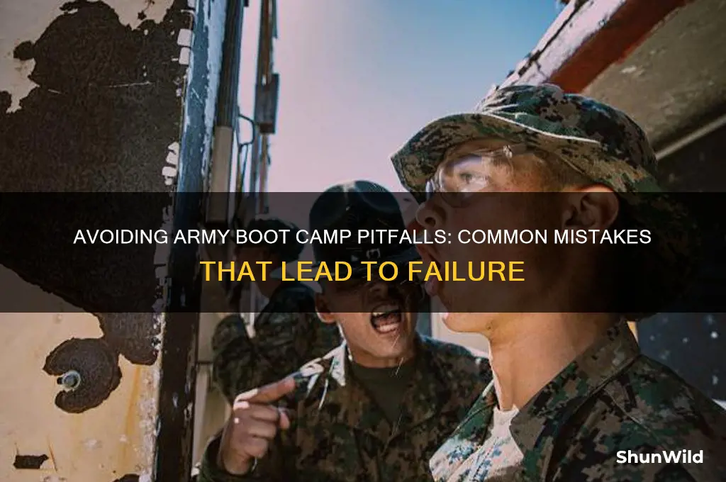 how to fail army boot camp