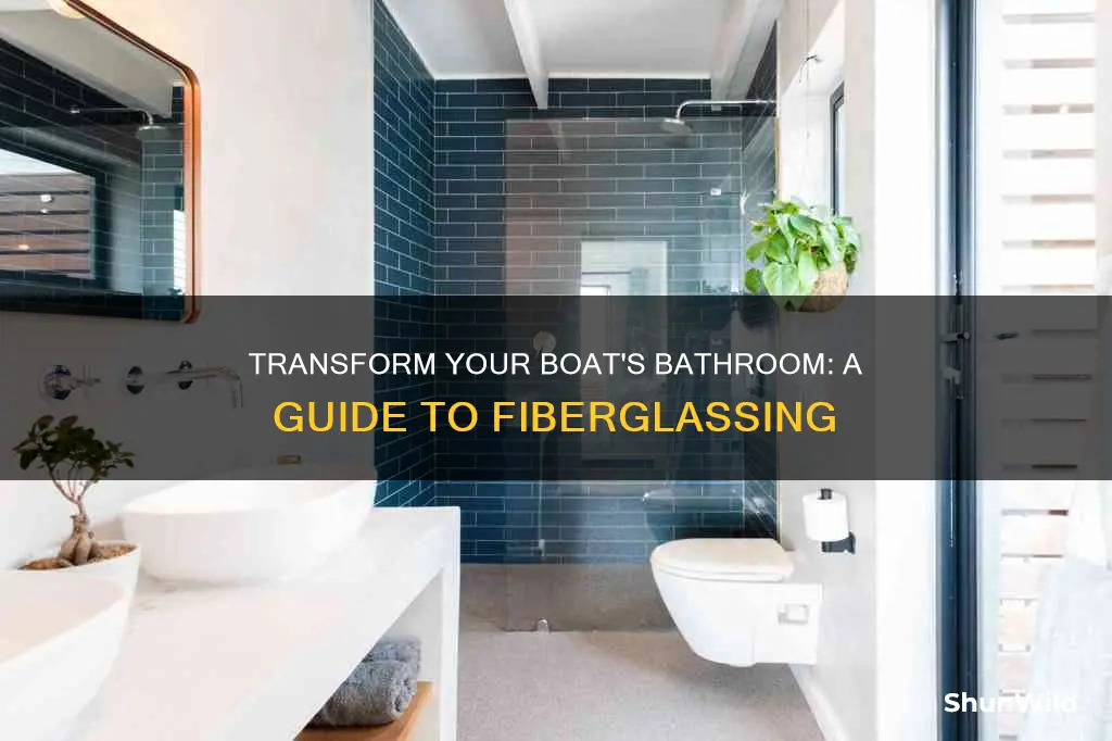 how to fiberglass a bathroom in a boat