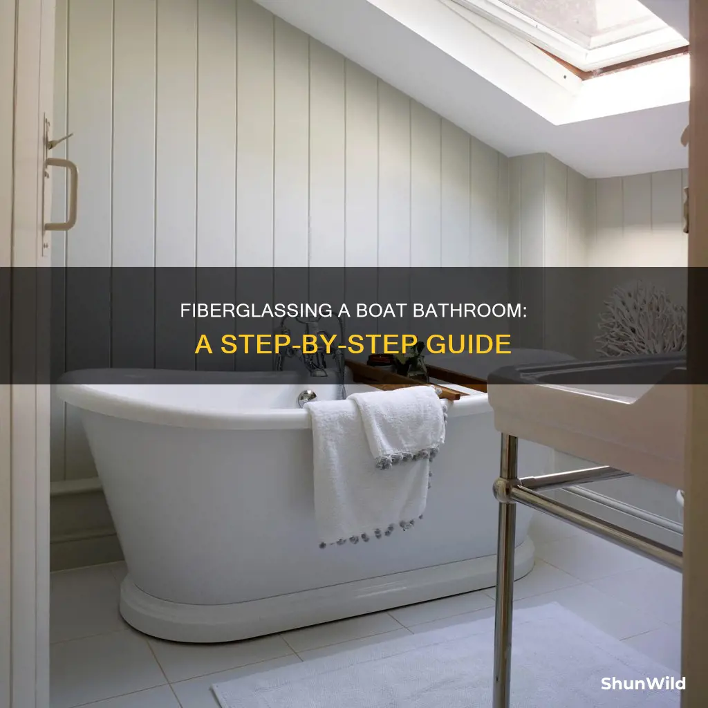 how to fiberglass a bathroom in a boat