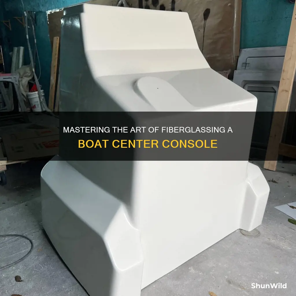 how to fiberglass a boat center console