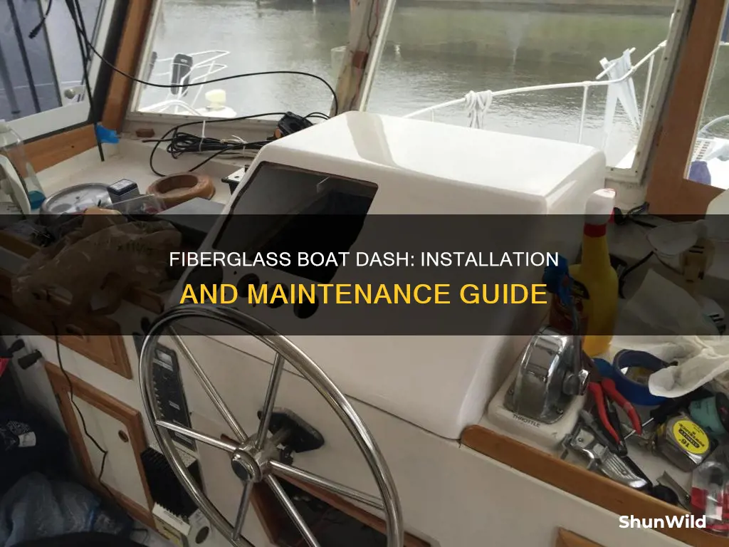 how to fiberglass a boat dash
