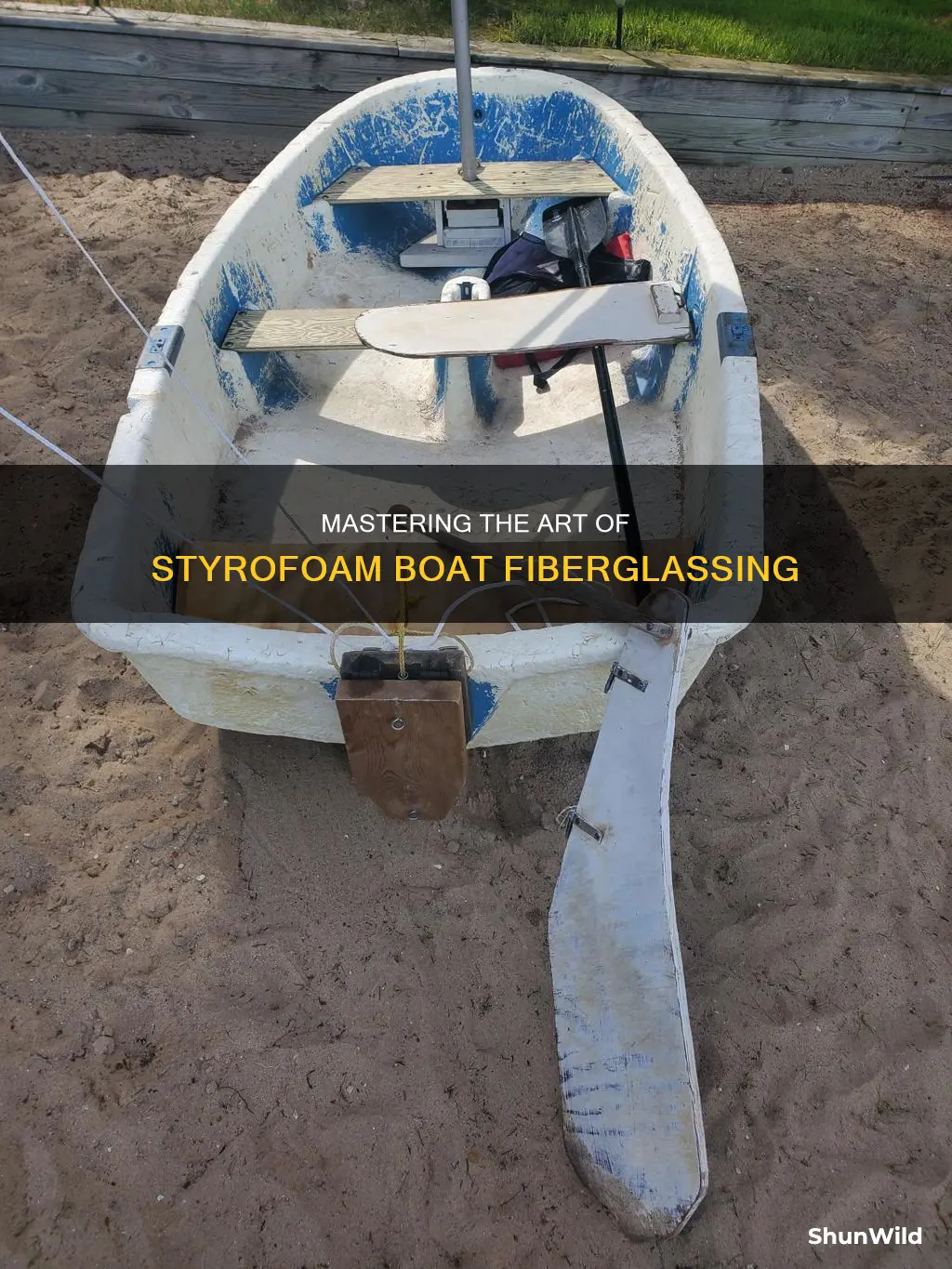 how to fiberglass a styrofoam boat