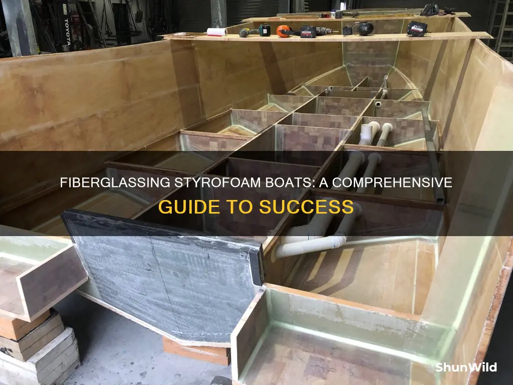how to fiberglass a styrofoam boat
