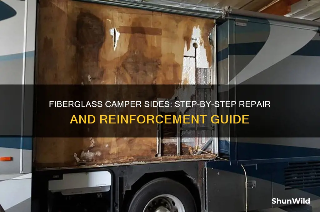 how to fiberglass camper sides