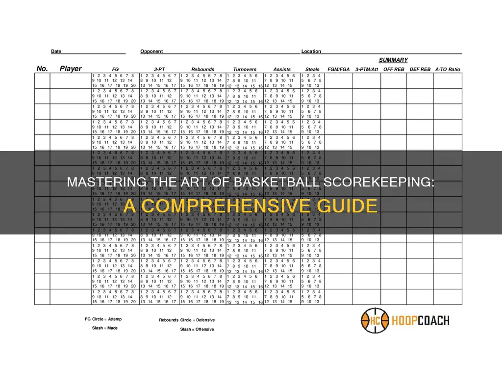 how to fill out a basketball score sheet