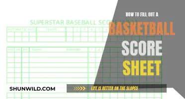 Basketball Score Sheet: A Step-by-Step Guide to Filling It Out
